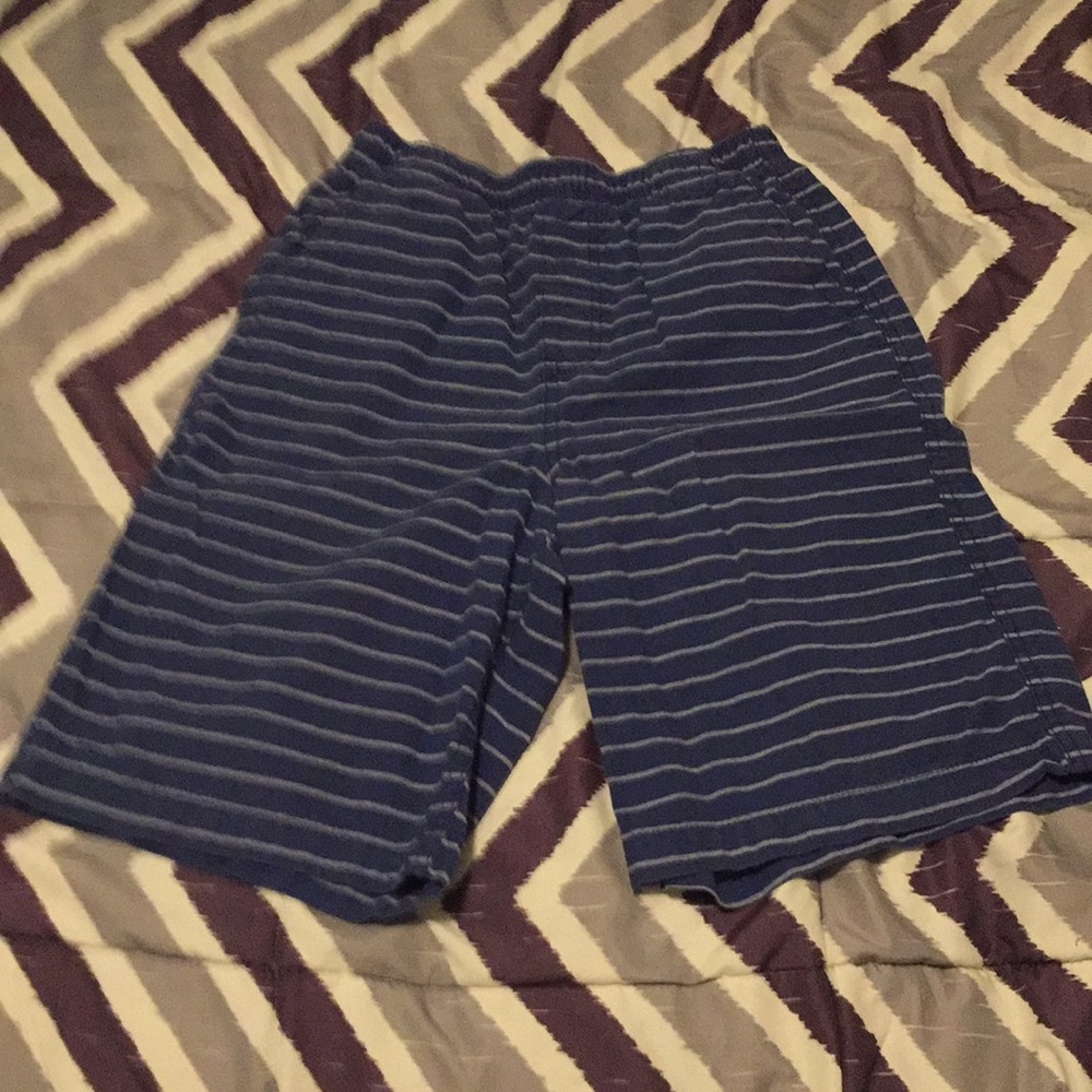 Blue and grey shorts